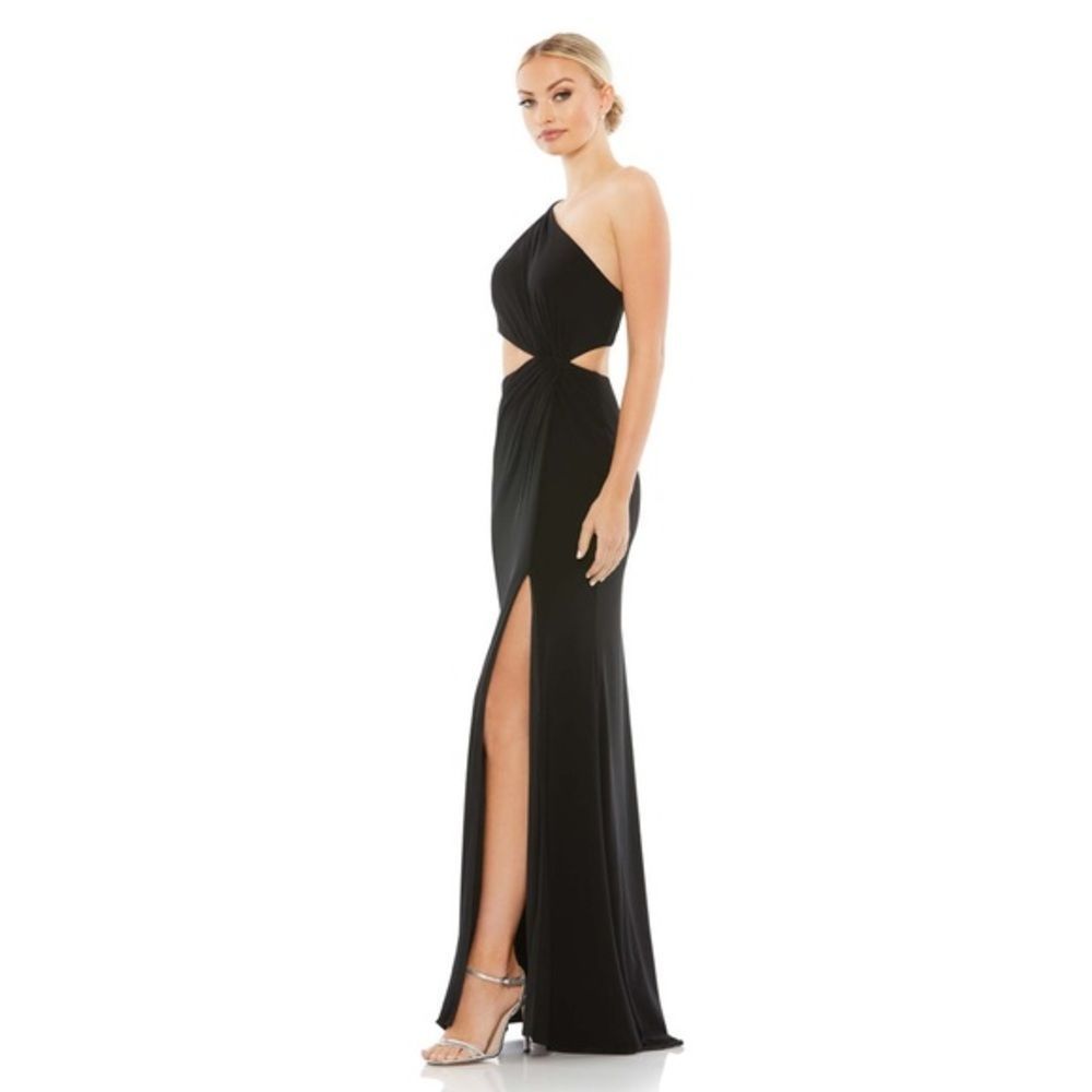 Mac Duggal One Shoulder Cutout Gown Size 6